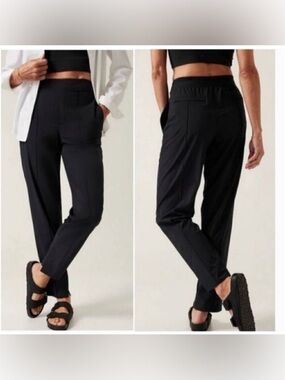 Athleta Brooklyn Heights High Rise Jogger Pants Women's 2P Black Pull On